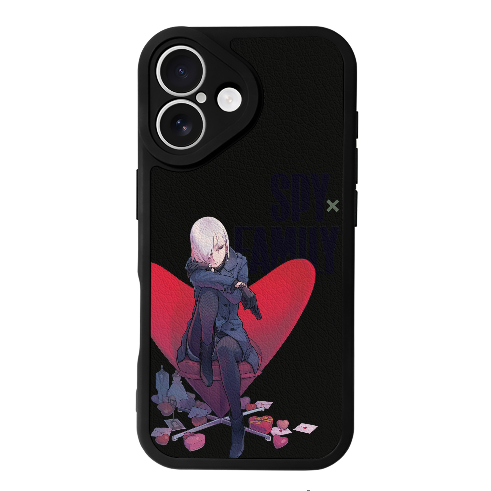 （画像用） SPY×FAMILY间谍家家酒 【iPhone 16シリーズ対応】シリコンスマホケース（レザー調） 材質：シリコン